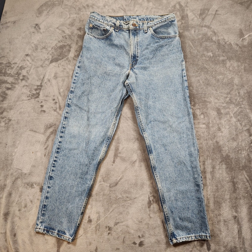 Levis 550 Jeans Mens 34x30 Blue Relaxed Fit Tapered Leg Vintage 90s Made In USA - Picture 1 of 10